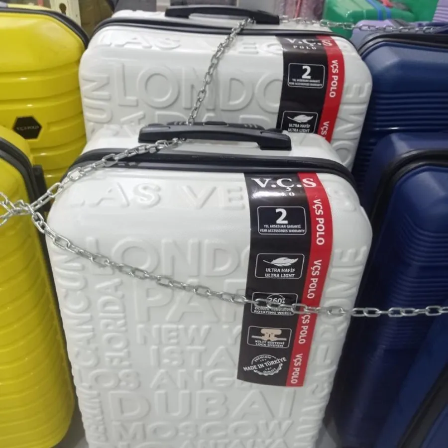 سن سه تکه چمدان سفید