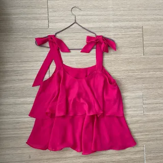 تاپ کرپ حریر صورتی