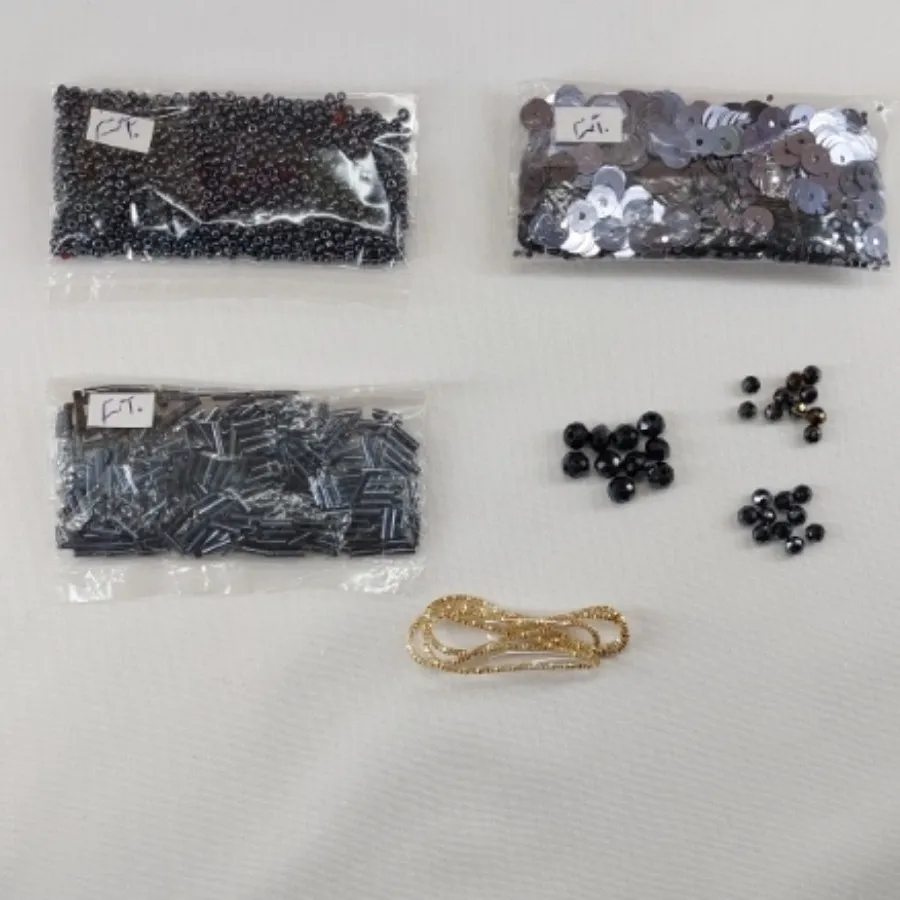 پک جواهردوزی  سربی رنگ