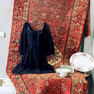 لباس مینی پفی مشکی