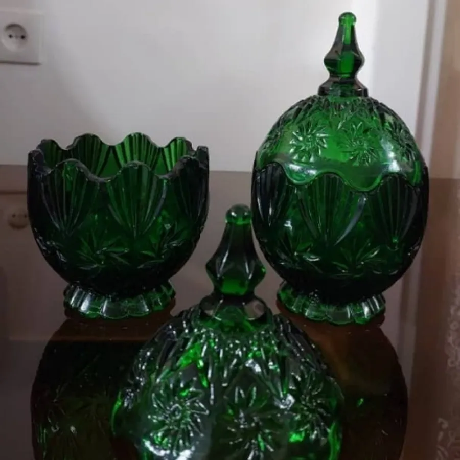 قندان زینتی زمردی