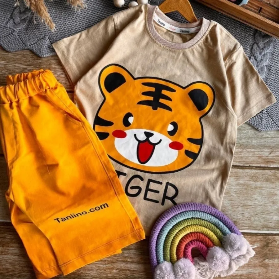 ست تیشرت شلوارک تایگر