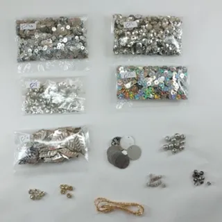 پک جواهردوزی نقره ای