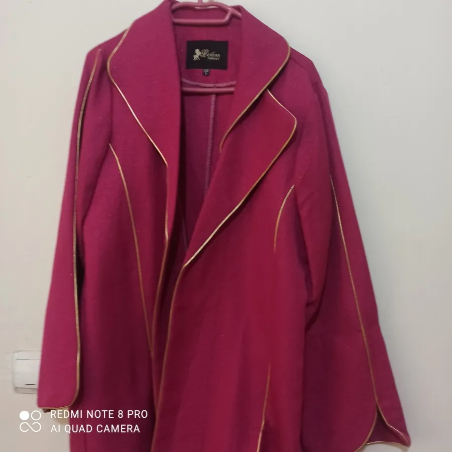 مانتو کتی سرخابی شاین دار