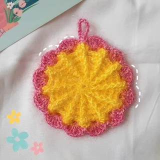 اسکاج دستباف طرح خورشیدی