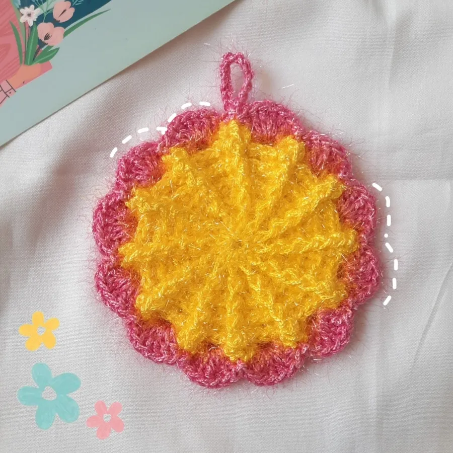 اسکاج دستباف طرح خورشیدی