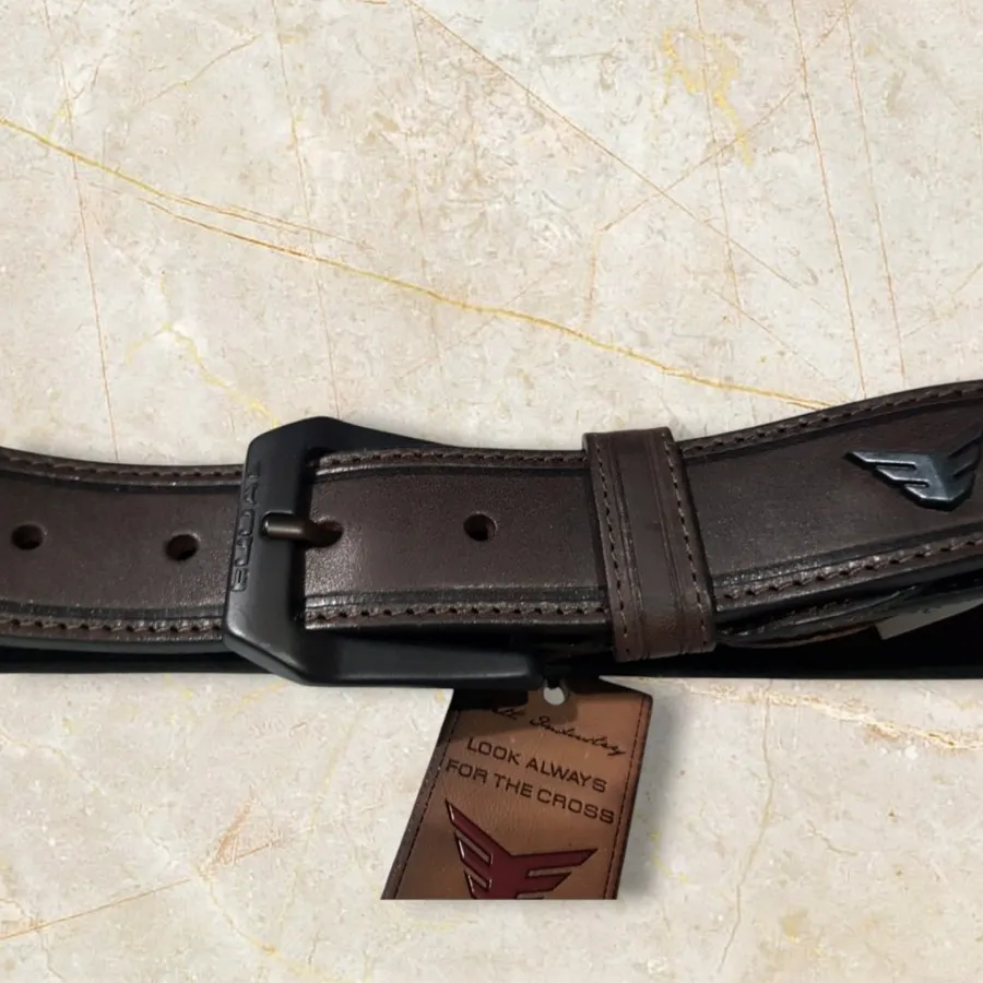 کمربند ترک مشکی قهوه ای