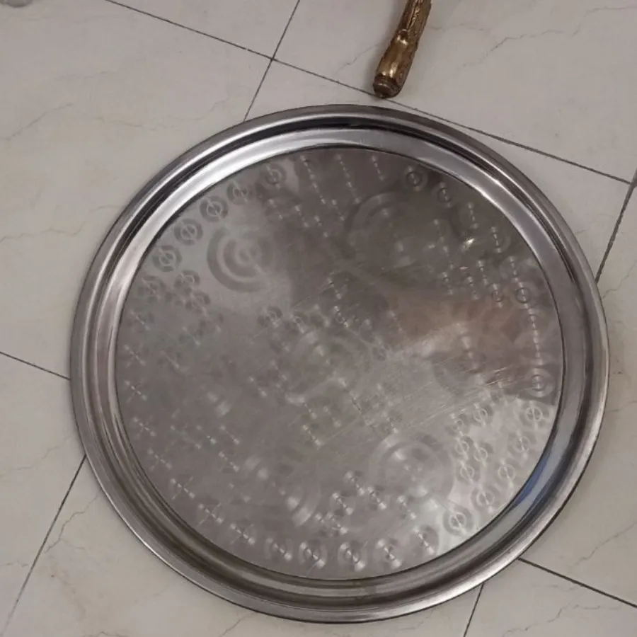 سینی استیل بزرگ