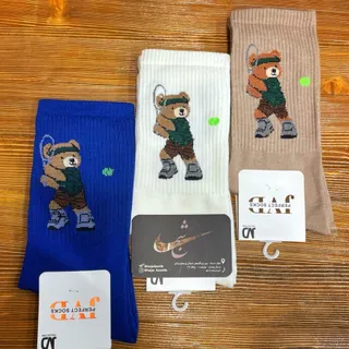 جوراب ساقدار طرح دار