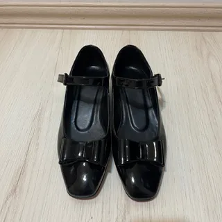 کفش مشکی عروسکی ورنی