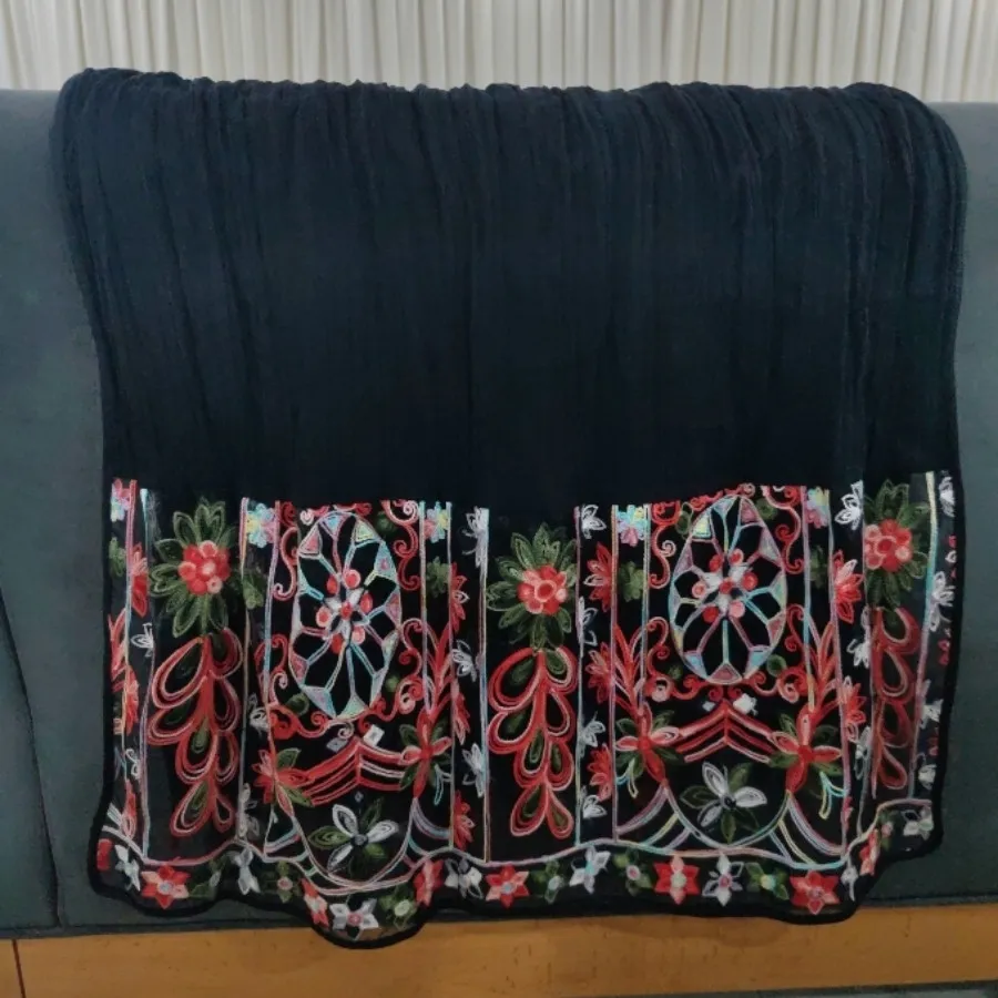 شال مجلسی مشکی و قرمز