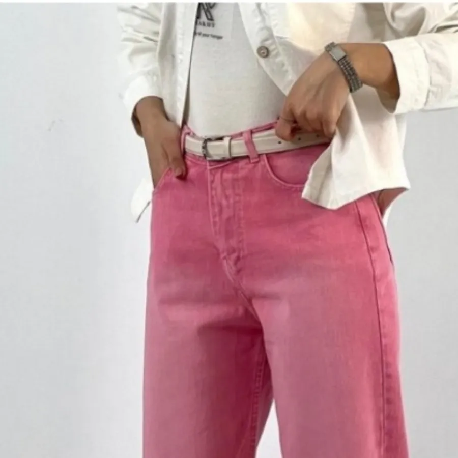 شلوار جین صورتی کیوت?