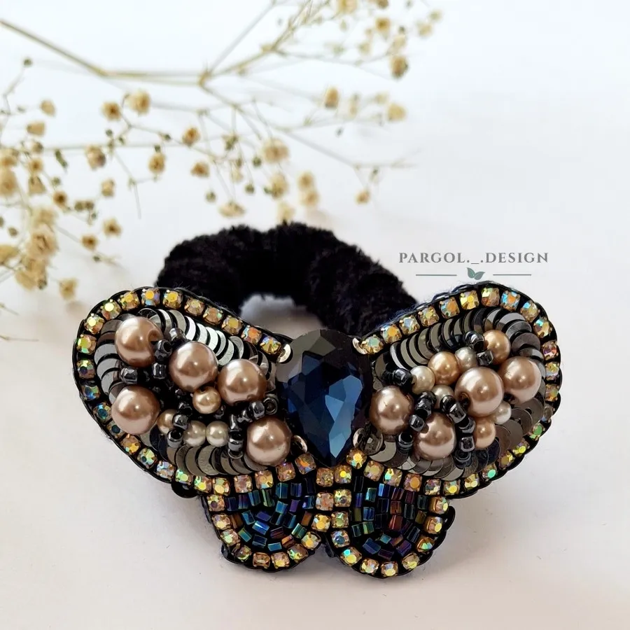 کش مو‌ پروانه جواهردوزی