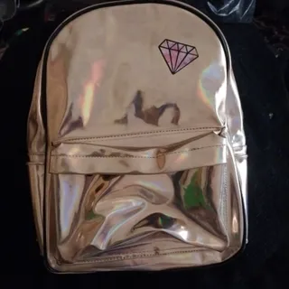 کیف هولوگرامی طلایی