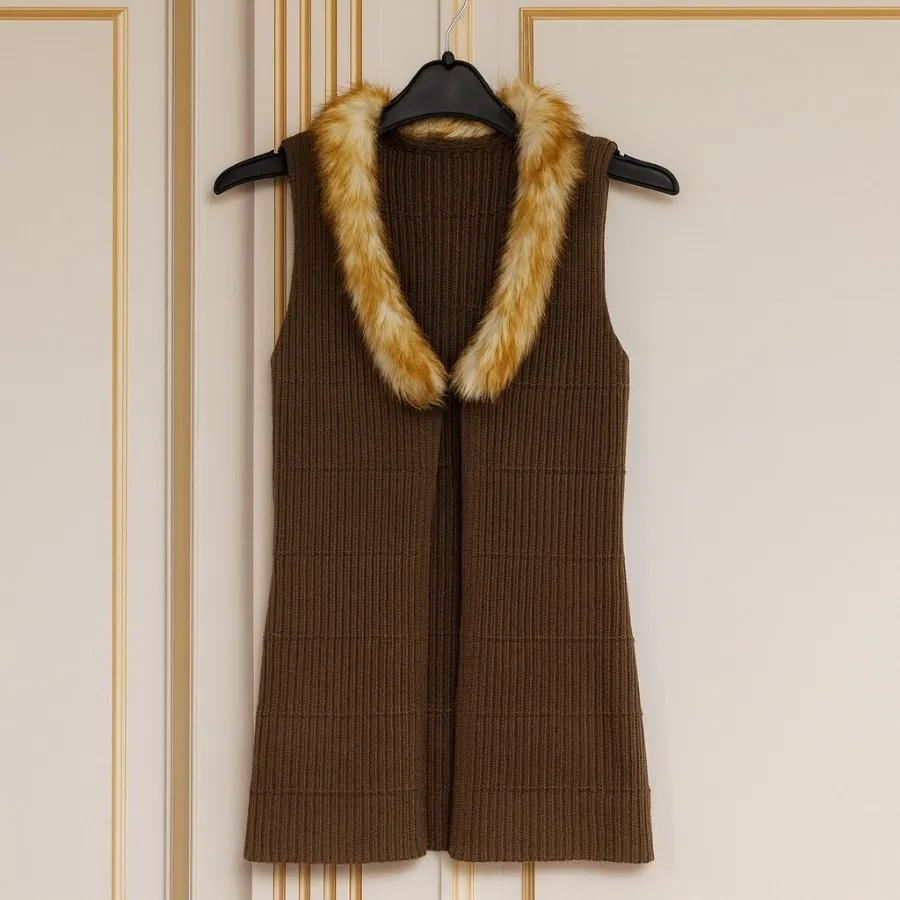 بافت خزدار بدون آستین