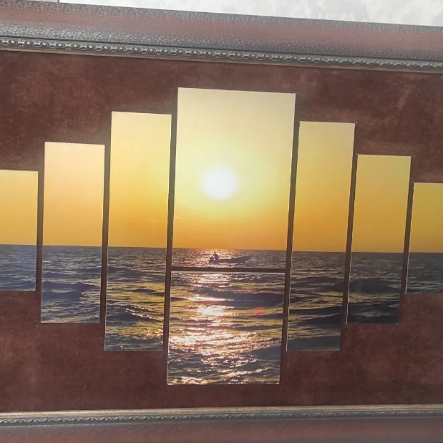 تابلو تلفیقی چوب و پارچه