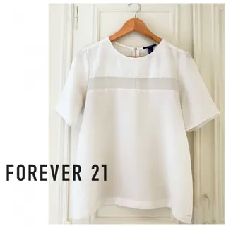 بلوز سفید کرپ Forever 21