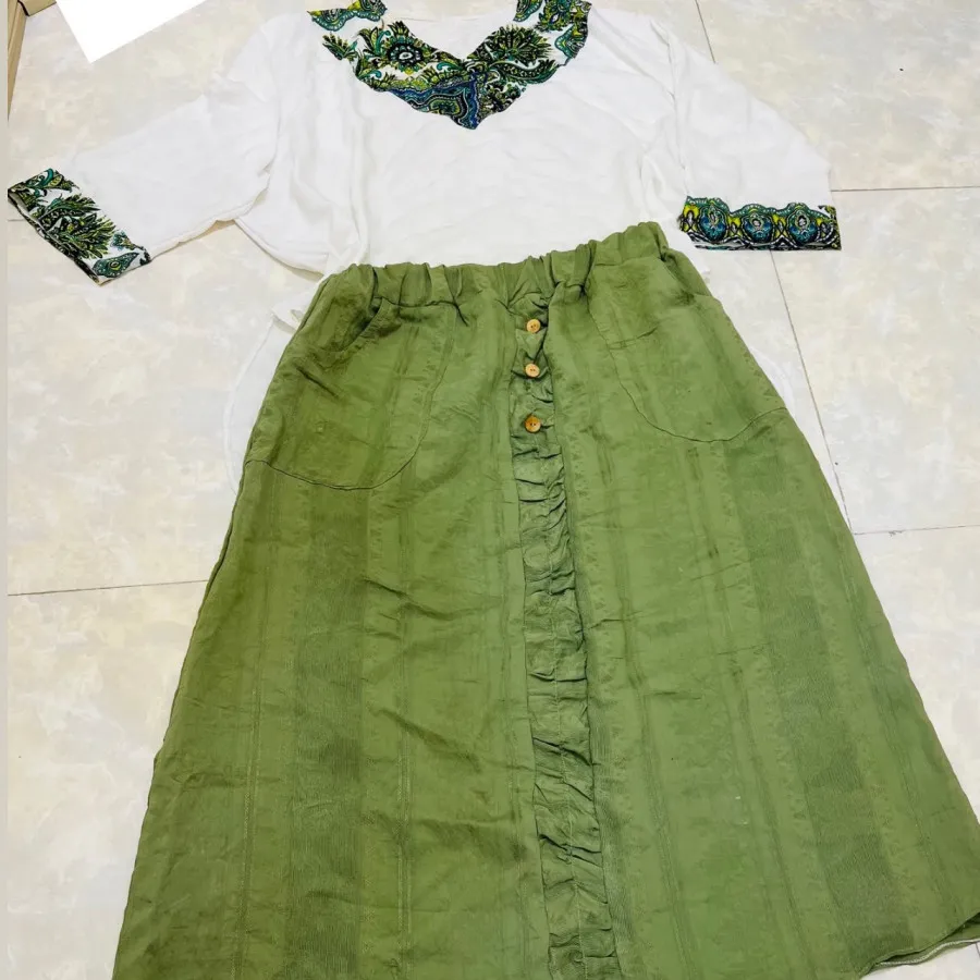 ست شومیز دامن خنک ساحلی