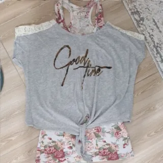 تاپ تیشرت دوتیکه برند ترک