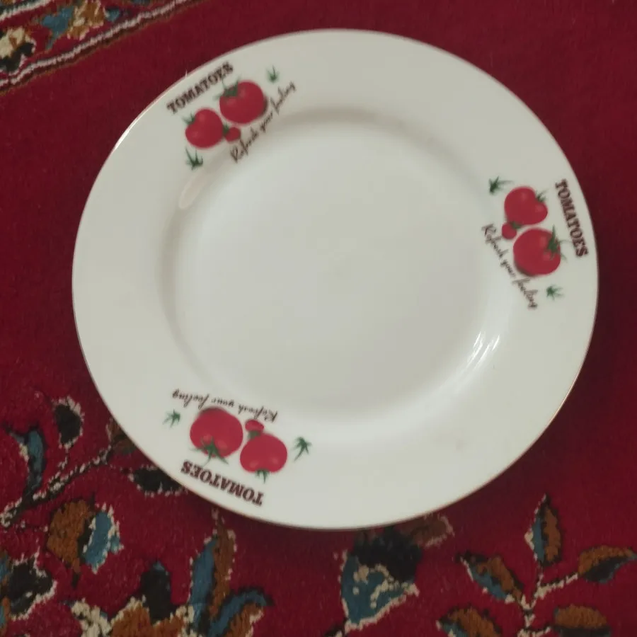 بشقاب چینی گل گوجه