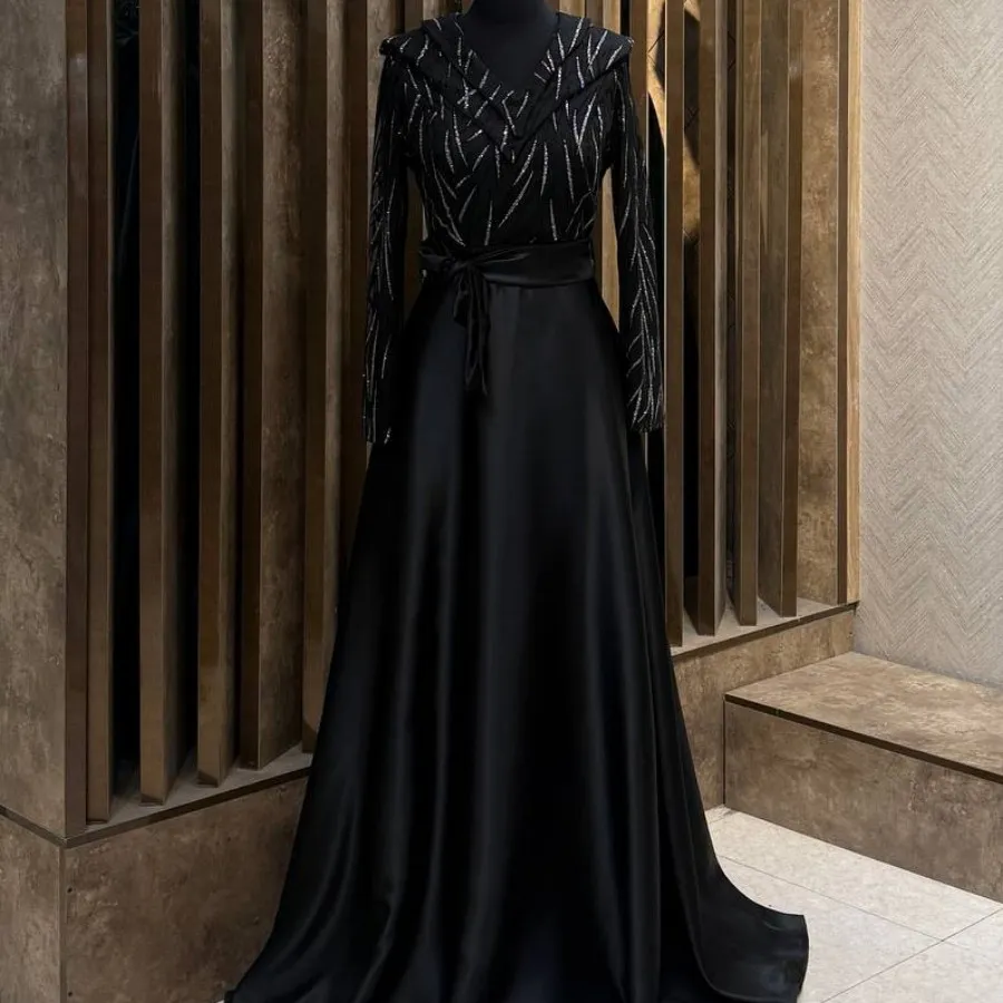 پیراهن مجلسی لبتس شب مشکی