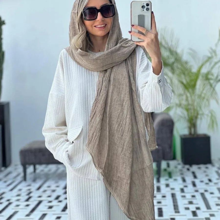 مینی اسکارف لمه دار