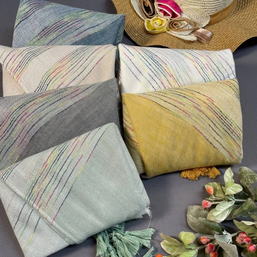 شال نخی لینن