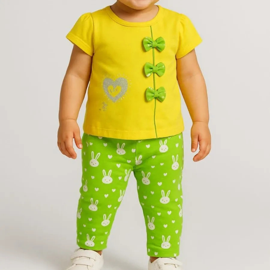 تیشرت شلوارک سه پاپیون ?