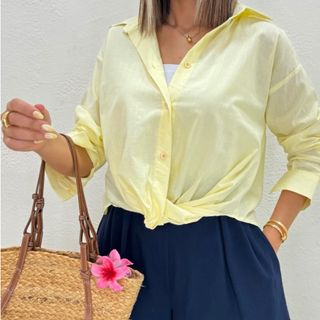 شومیز زرد کره ای