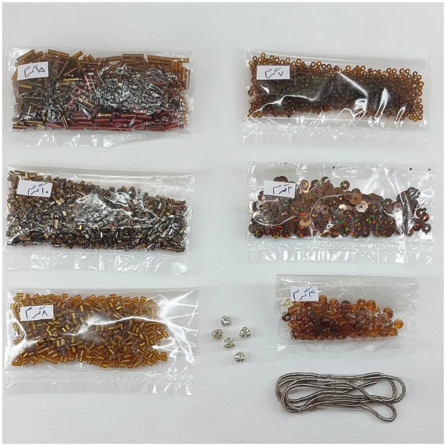 پک جواهردوزی قهوه ای