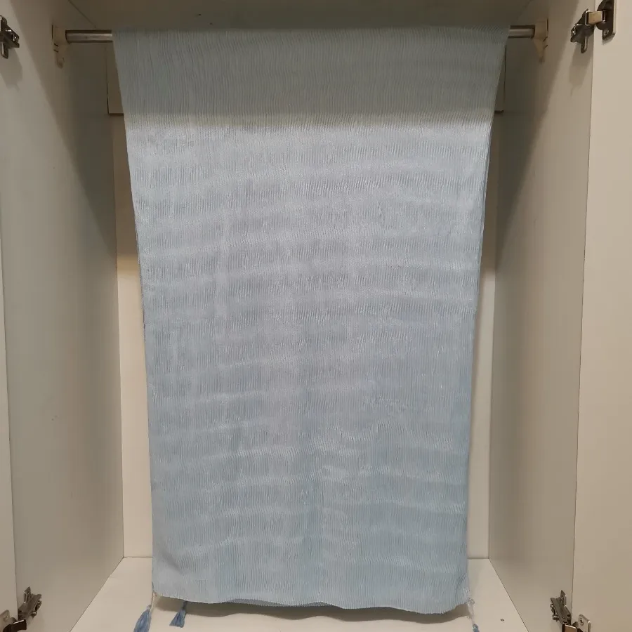 شال آبی آسمانی پلیسه نو