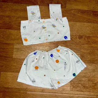 ست کراپ شلوارک