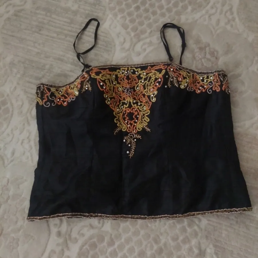 تاپ ابریشم کارشده هندی