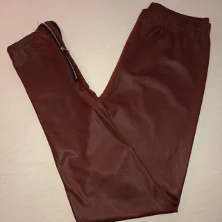 شلوار جذب عنابی
