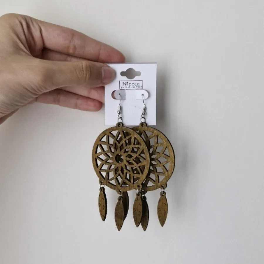 گوشواره چوبی دریم کچر