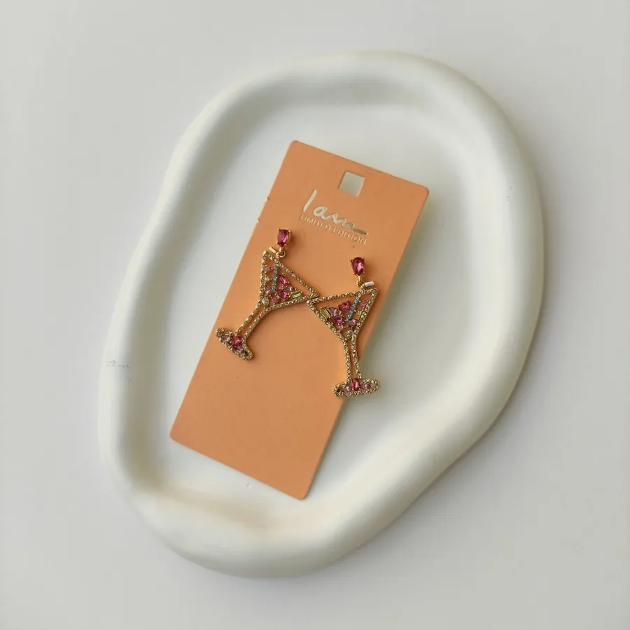 گوشواره جام فول نگین