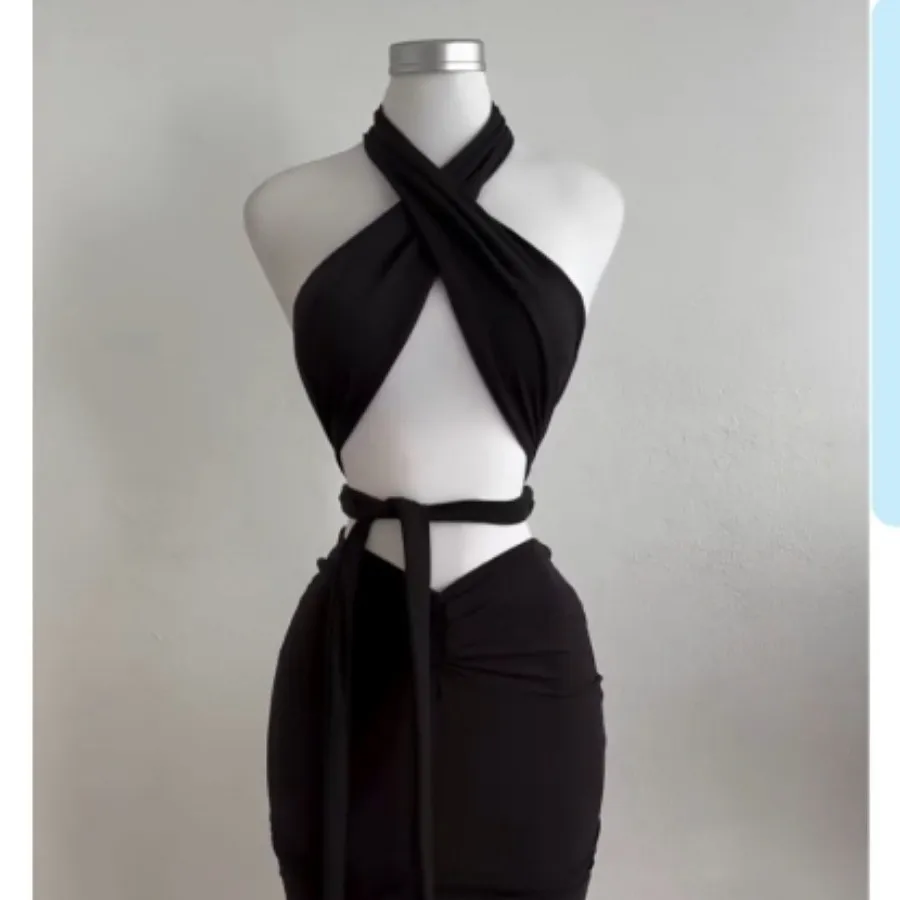 ست کراپ دامن ریون