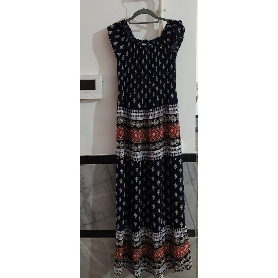 پیراهن ساحلی تمام نخ