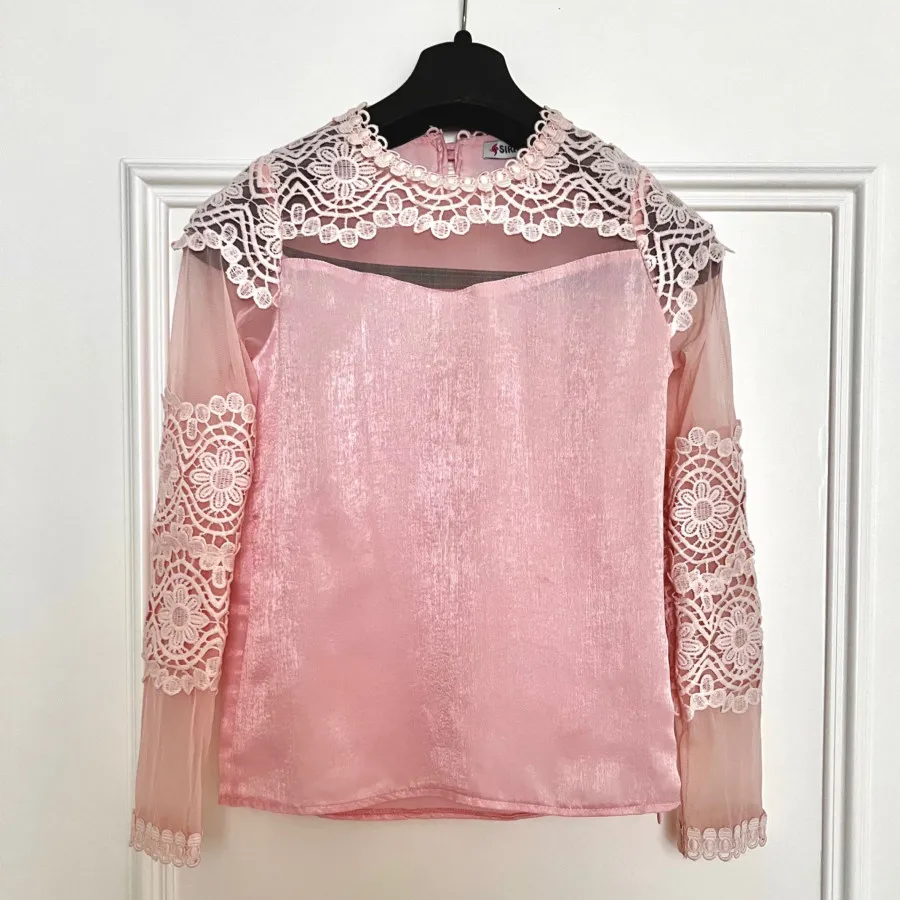 شومیز مجلسی آستین گیپور