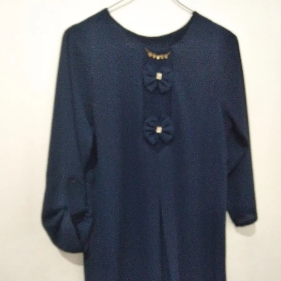 شومیز مجلسی سرمه ای