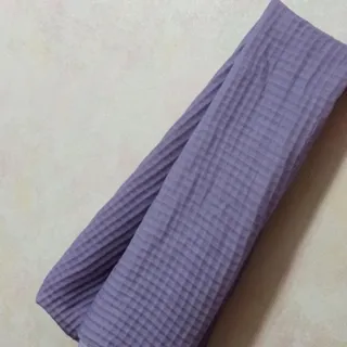 شال بنفش یاسی پلیسه مربع