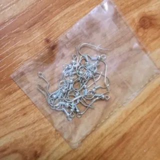 قلاب گوشواره عصایی نقره