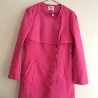 مانتو بارانی صورتی