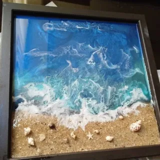 تابلو رزین دریا