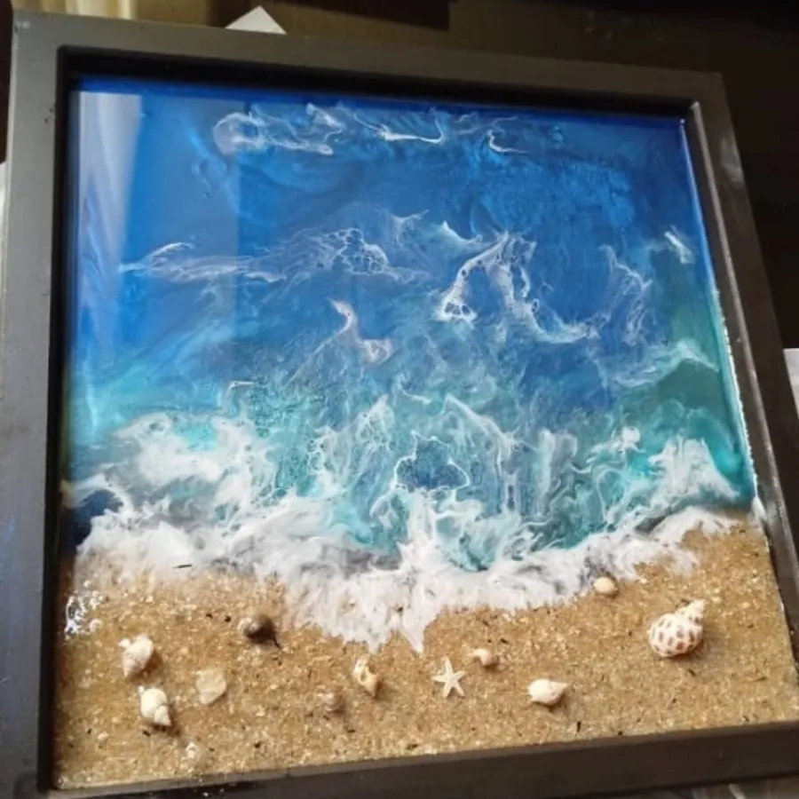 تابلو رزین دریا