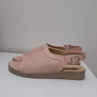 صندل صورتی چرم