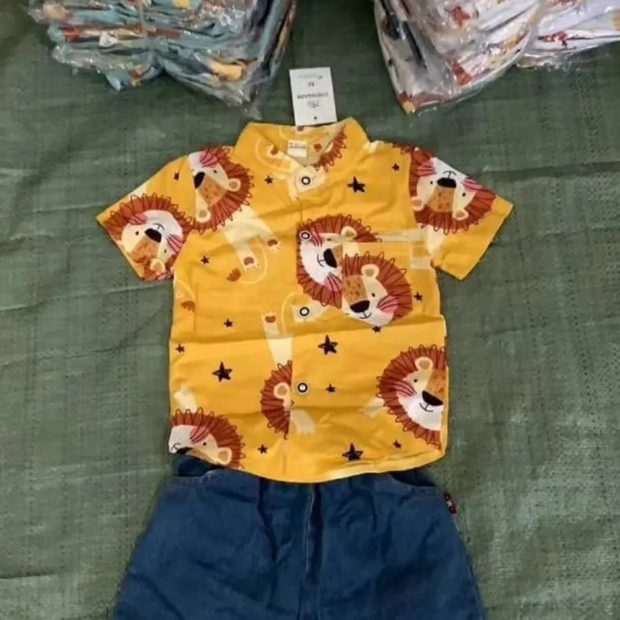 ست پیرهن  با شلوارک لی