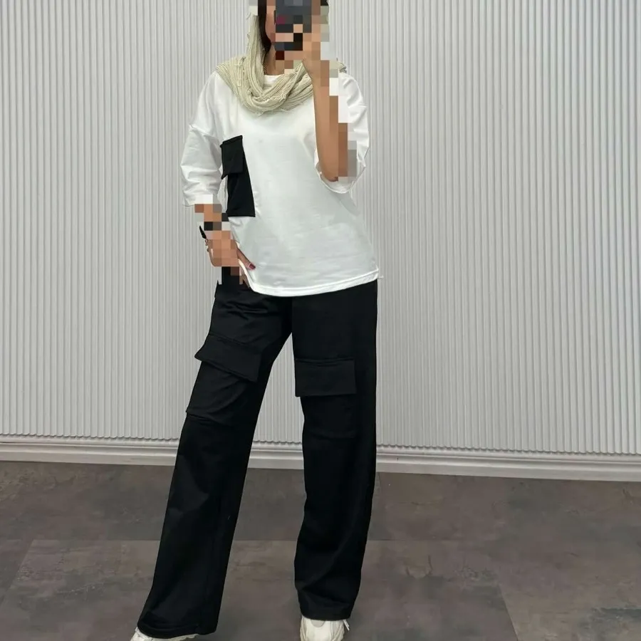 ست بلوز شلوار کارگو