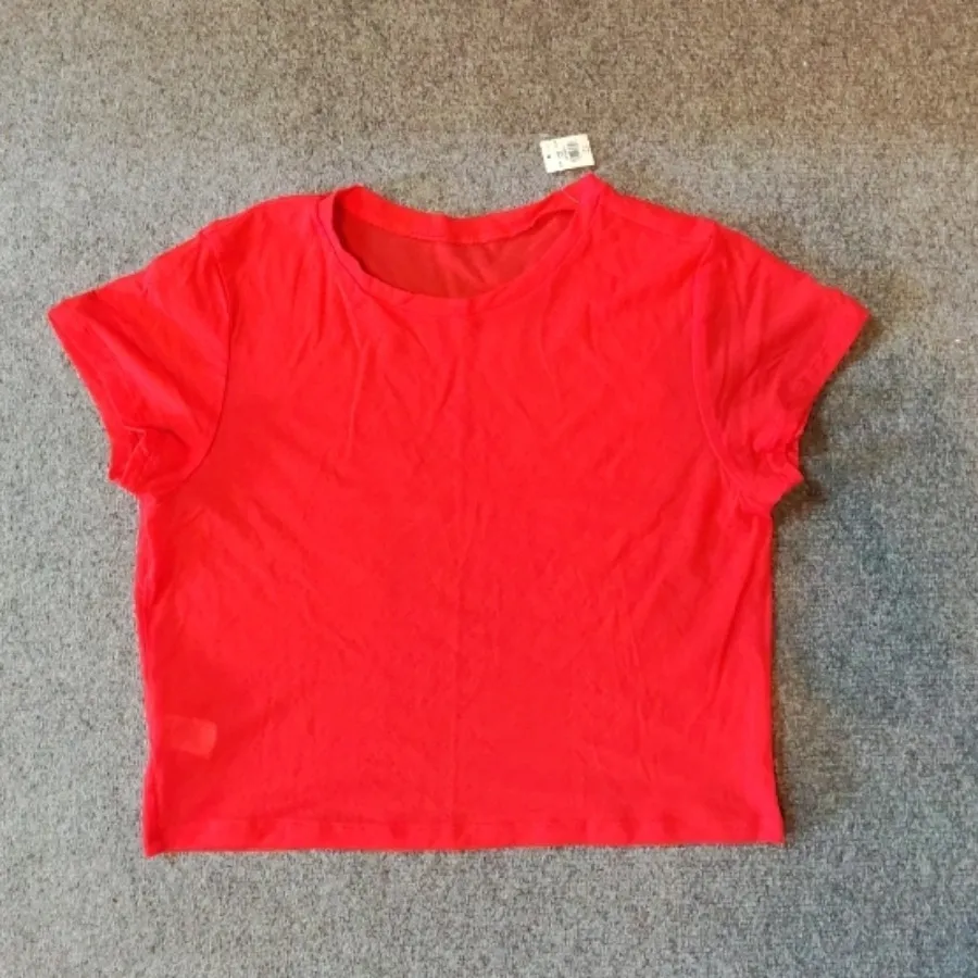 کراپ تاپ قرمز توری