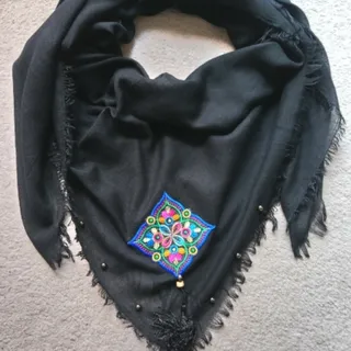 روسری نخی قواره دار